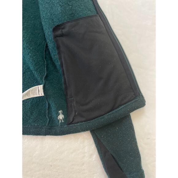 SmartWool Womens XS Hudson Trail Full Zip Fleece Sweater Jacket Hoody Green - Picture 7 of 16